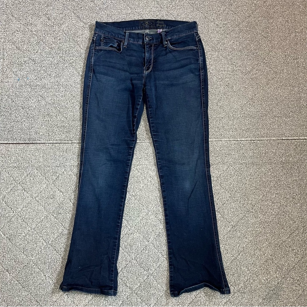 7 For All Mankind The Lexie Petite Kaylie Bootcut Jeans Womens Size 28X28 Blue